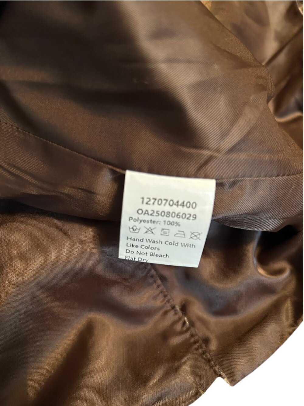 COMMENCE Women's Size M Brown Tan Plaid Single Breasted Blazer Jacket Lined NWT - Picture 5 of 5